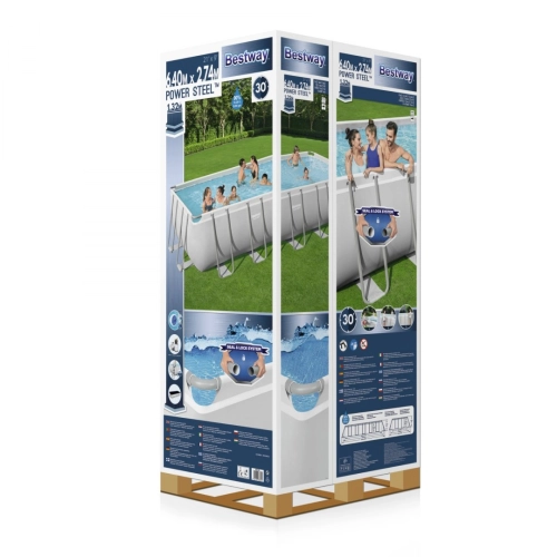 Basen Stelażowy  POWERSteel 640 x 274x 132 cm  BESTWAY 5612B